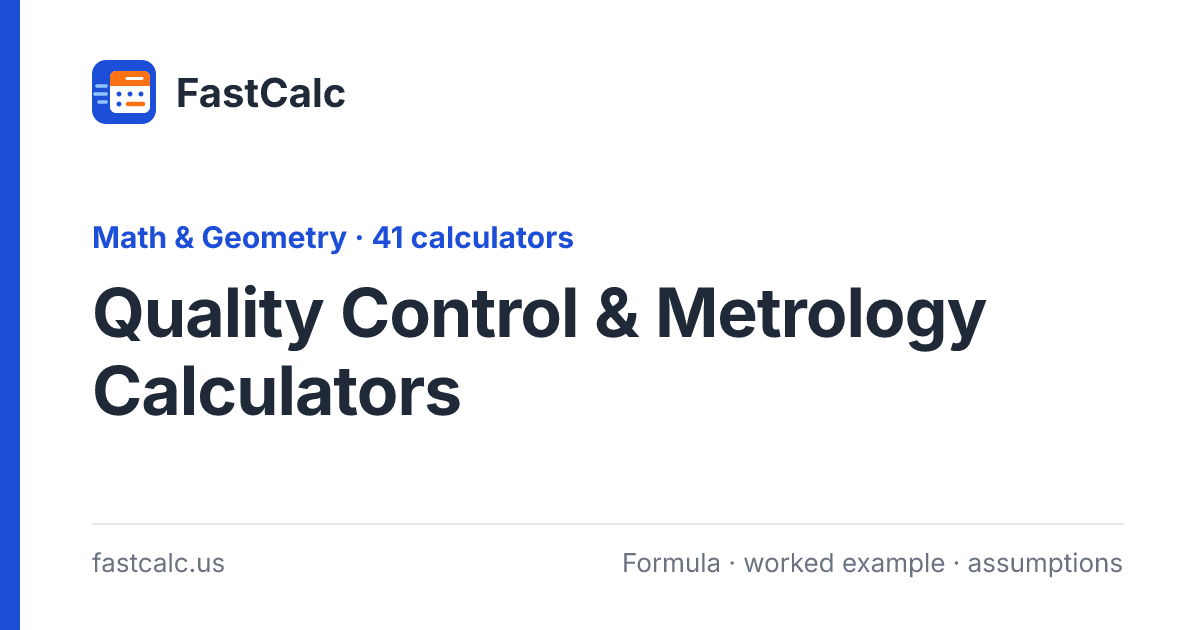 Cameron-Hailes 4-Block Gage Calculator | FastCalc